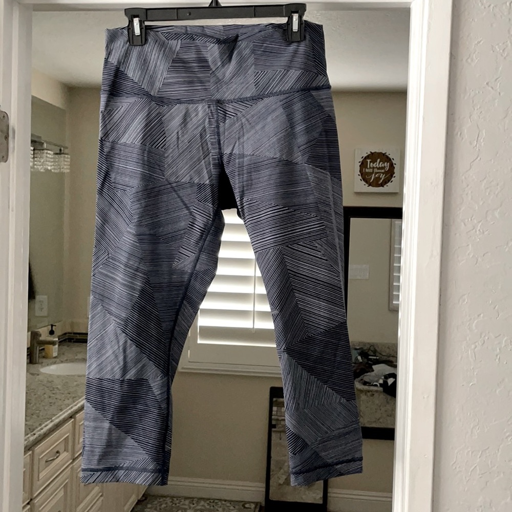 Navy/white Lululemon Yoga Pants Size 12
